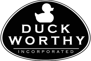 A black and white logo of duck worth incorporated.